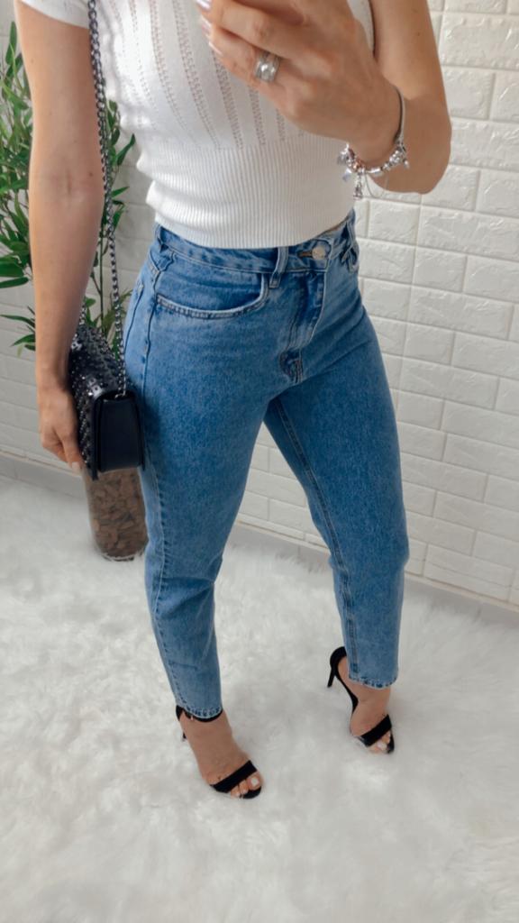 calça mom feminina jeans