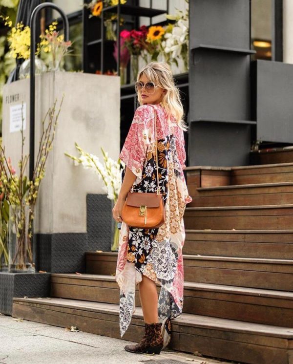 Kimono Estampado Tendencia Moda Tendencia 2021