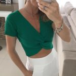 Blusa Cropped Tricot Olivia Verde (4)